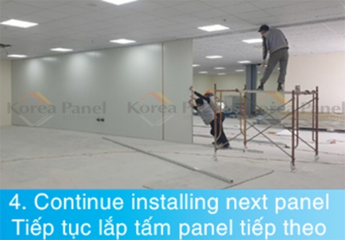 CÁCH LẮP TẤM VÁCH TRONG PANEL