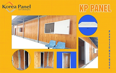 PANEL EPS TƯỜNG TRONG KP  DÙNG LÀM PHÒNG TRỒNG CÂY THỦY CANH